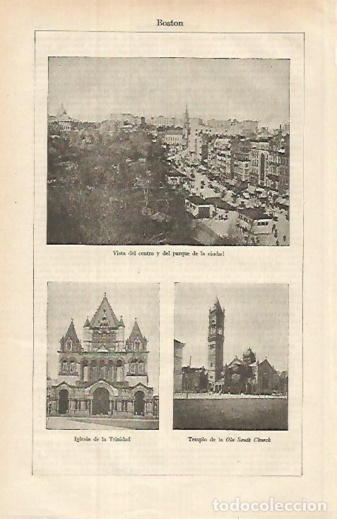 Cartoline: LAMINA ESPASA 25292: Vistas de Boston - Varios