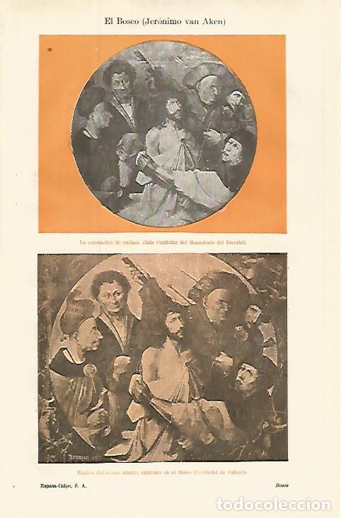 Postkarten: LAMINA ESPASA 25279: La coronacion de espinas por El Bosco - Varios