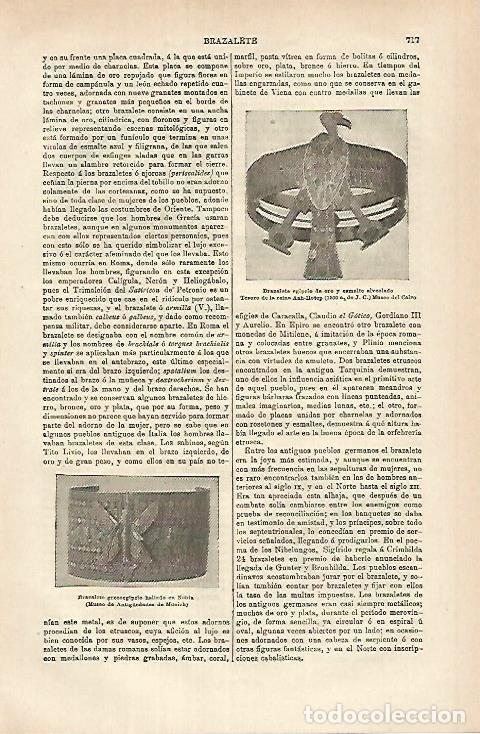Postales: LAMINA ESPASA 25352: Brazalete del Antiguo Egipto - Varios