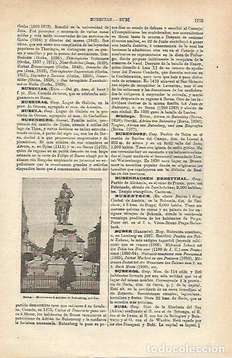 Postais: LAMINA ESPASA 25452: Monumento a A. de Bubenberg en Berna - Varios