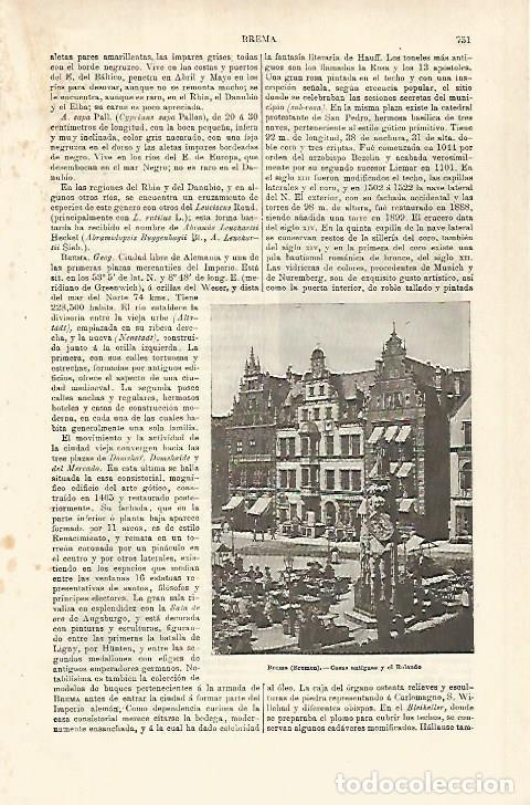 Postkarten: LAMINA ESPASA 25360: Casas antiguas de Bremen - Varios