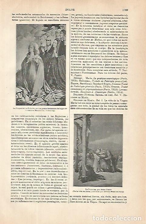 Postales: LAMINA ESPASA 31463: La Virgen de los Dolores - Varios