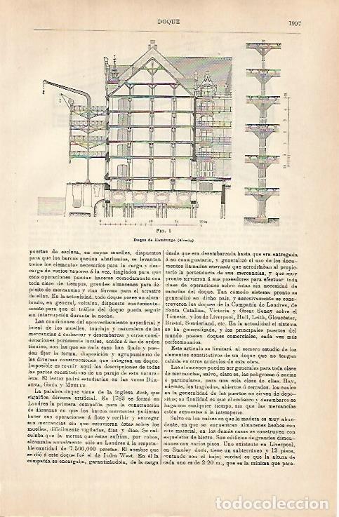 Postkarten: LAMINA ESPASA 31493: Doque de Hamburgo - Varios