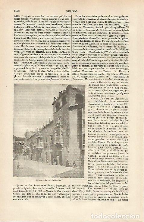 Postais: LAMINA ESPASA 25529: Casa del Cordon en Burgos - Varios