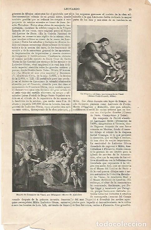 Postcards: LAMINA ESPASA 25555: Muerte de Leonardo da Vinci por Menageot - Varios