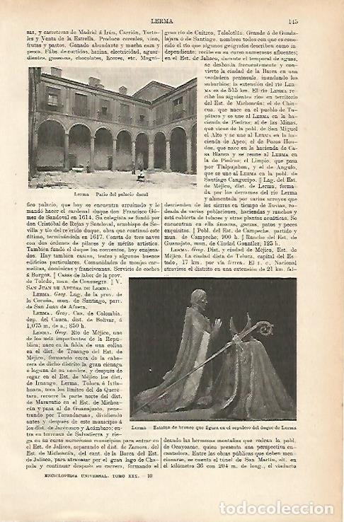 Postcards: LAMINA ESPASA 25594: Patio del Palacio Ducal de Lerma Burgos - Varios