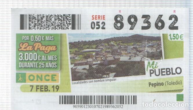 Postcards: Cupon de la Once tema: Mi pueblo: Pepino en la provincia de Toledo