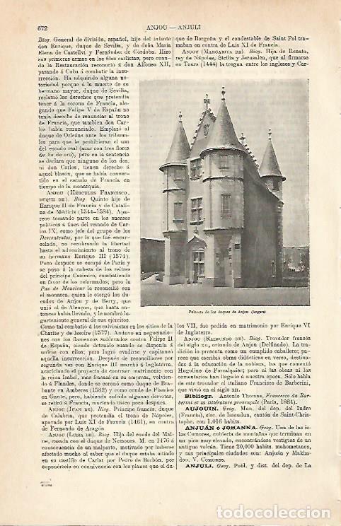 Postais: LAMINA ESPASA 7005: Palacete de los Duques de Anjou en Angers Francia - Varios