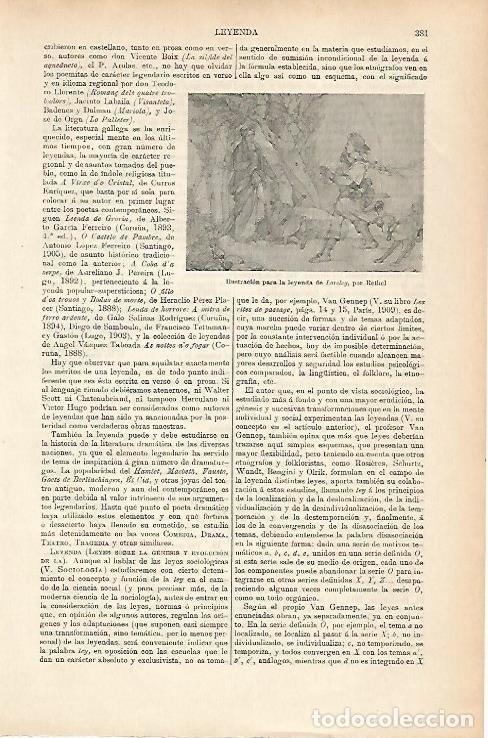 Cartoline: LAMINA ESPASA 25666: Ilustracion para la leyenda de Loreley - Varios