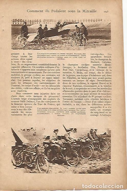 Cartoline: LAMINA 12527: Aviador y ciclistas del ejercito - Varios
