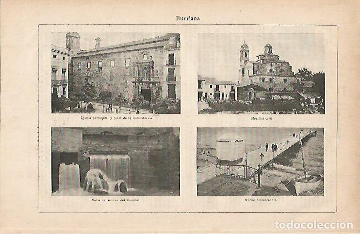 Postkarten: LAMINA ESPASA 11919: Vistas de Burriana Castellon - Varios