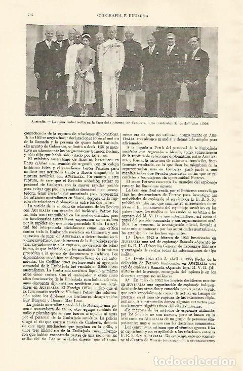 Cartoline: LAMINA ESPASA 22008: Isabel de Inglaterra en una recepcion en Camberra en 1954 - Varios