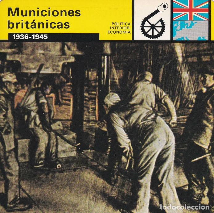 Postales: FICHA POLITICA INTERIOR ECONOMIA 24: MUNICIONES BRITANICAS. 1936-1945 - Varios
