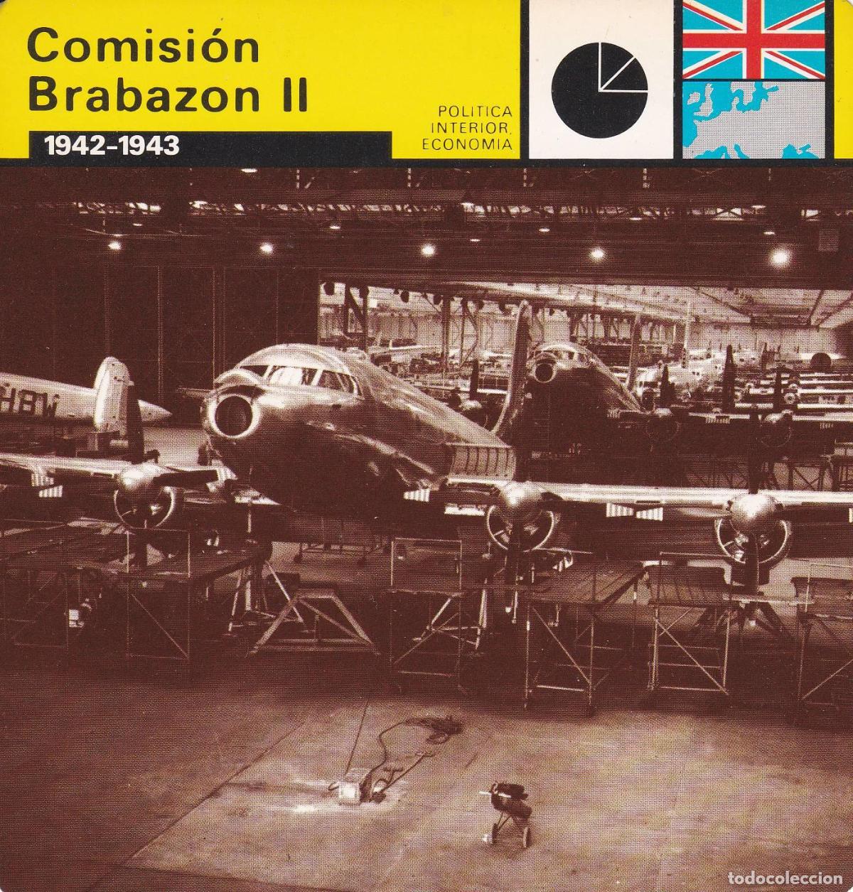 Postales: FICHA POLITICA INTERIOR ECONOMIA 49: COMISION BRABAZON II. 1942-1943 - Varios