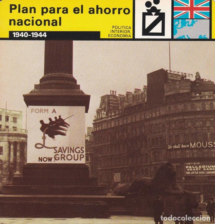 Postales: FICHA POLITICA INTERIOR ECONOMIA 59: PLAN PARA EL AHORRO NACIONAL. 1940-1944 - Varios