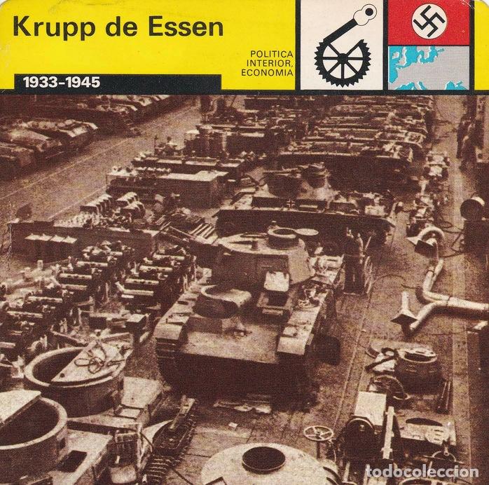 Postales: FICHA POLITICA INTERIOR ECONOMIA 22: KRUPP DE ESSEN. 1933-1945 - Varios