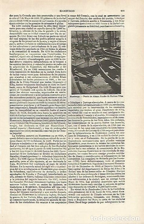 Postkarten: LAMINA ESPASA 21560: Puerto de Altona en Hamburgo - Varios