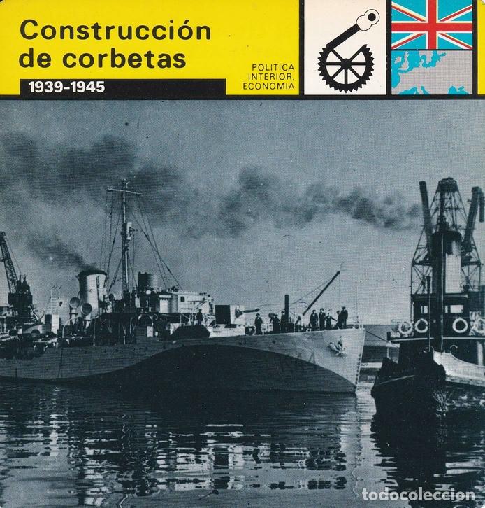 Postales: FICHA POLITICA INTERIOR ECONOMIA 27: CONSTRUCCION DE CORBETAS. 1939-1945 - Varios
