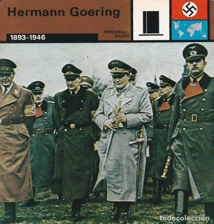 Cartoline: FICHA PERSONALIDADES 119: HERMANN GOERING. 1893-1946 - Varios