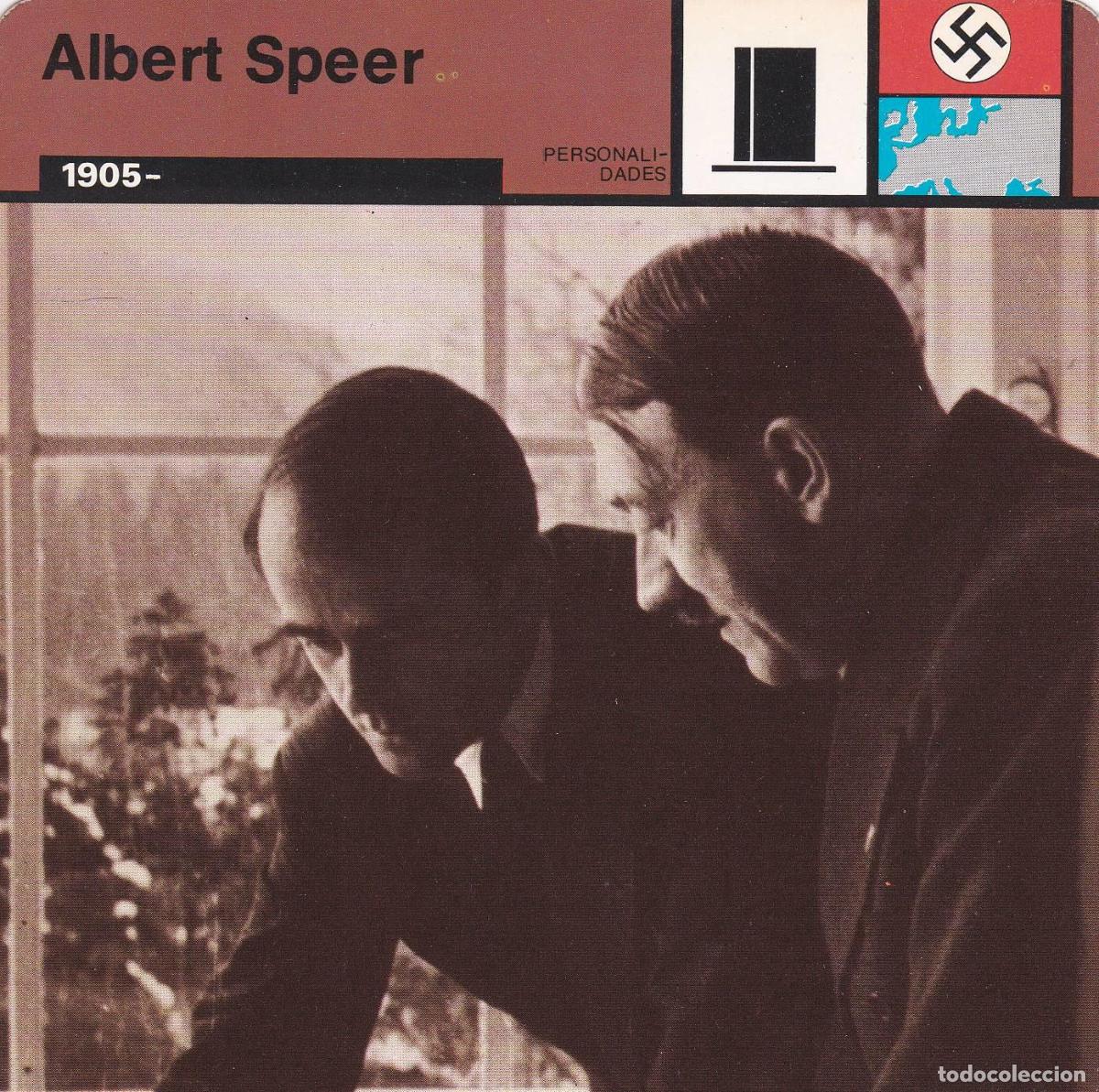 Postcards: FICHA PERSONALIDADES 130: ALBERT SPEER. 1905 - Varios