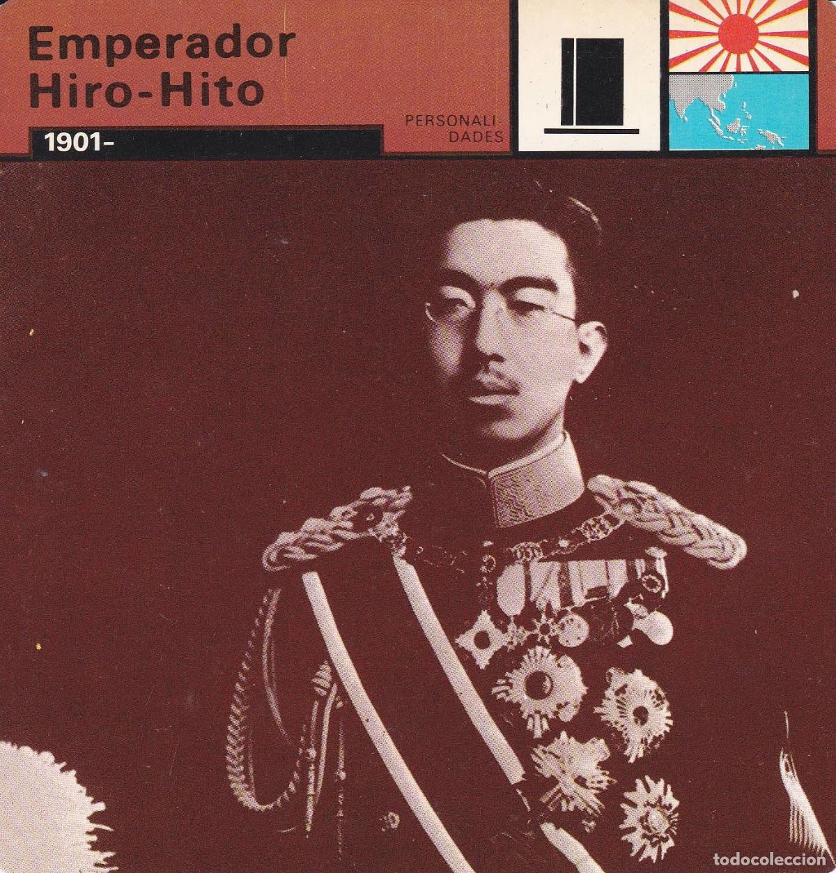 Postales: FICHA PERSONALIDADES 151: EMPERADOR HIRO-HITO. 1901 - Varios