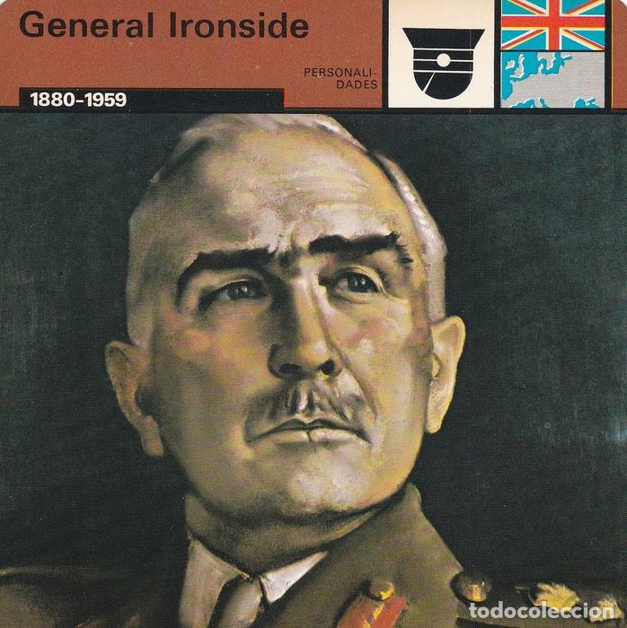 Postales: FICHA PERSONALIDADES 156: GENERAL IRONSIDE. 1880-1959 - Varios