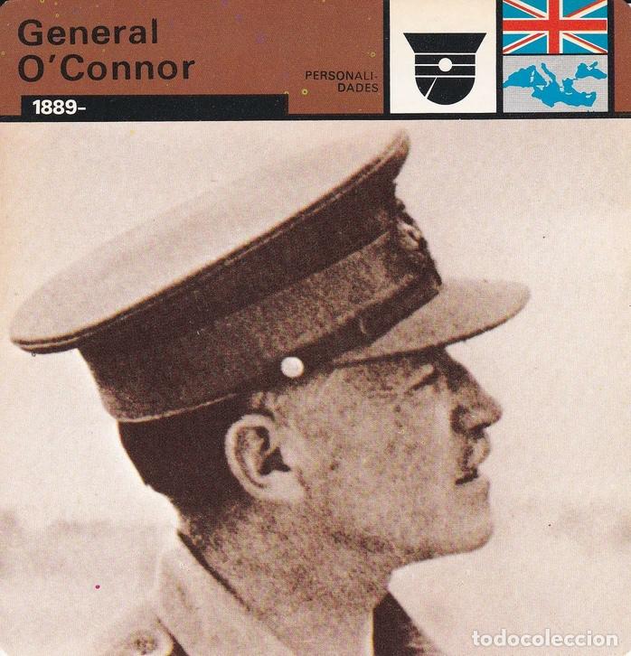 Postales: FICHA PERSONALIDADES 167: GENERAL O CONNOR. 1889 - Varios