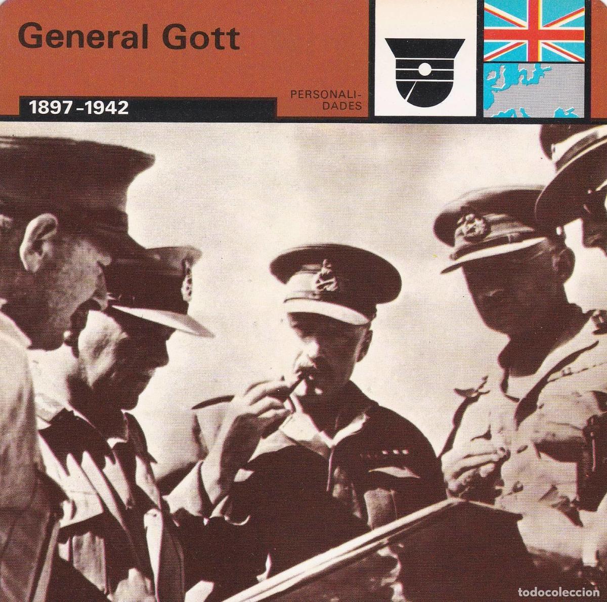 Postales: FICHA PERSONALIDADES 182: GENERAL GOTT. 1897-1942 - Varios