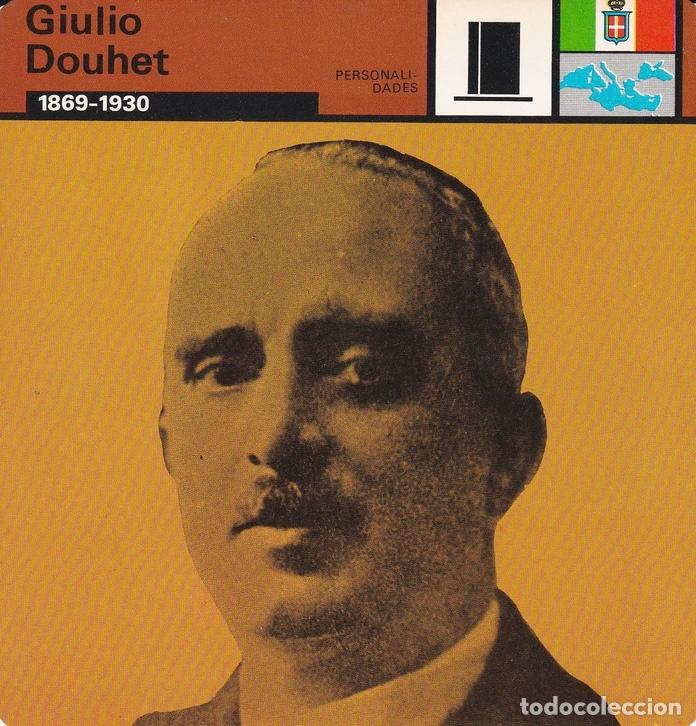 Postales: FICHA PERSONALIDADES 139: GIULIO DOUHET. 1869-1930 - Varios