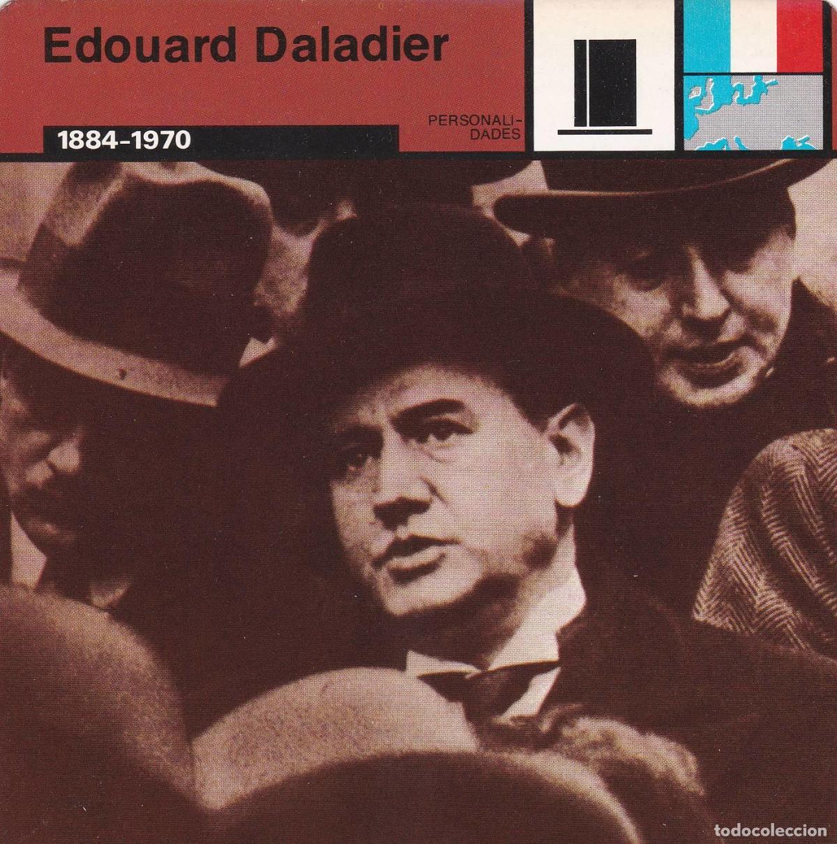 Cartoline: FICHA PERSONALIDADES 236: EDOUARD DALADIER. 1884-1970 - Varios
