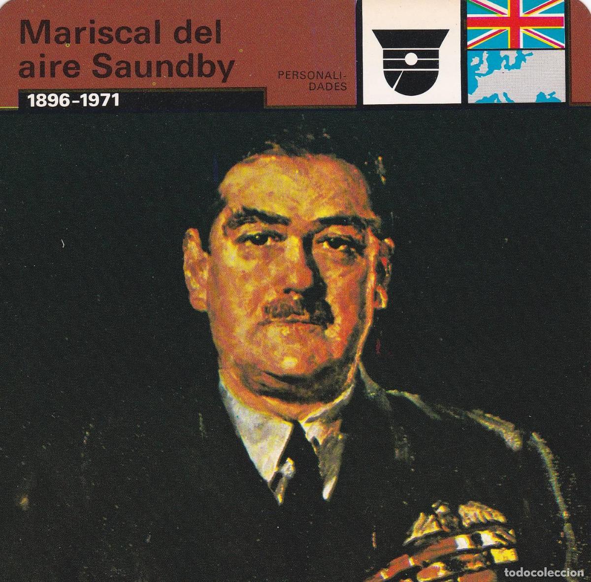 Cartoline: FICHA PERSONALIDADES 180: MARISCAL DEL AIRE SAUNDBY. 1896-1971 - Varios