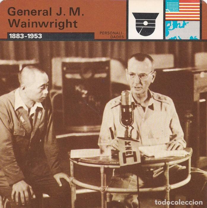Cartoline: FICHA PERSONALIDADES 266: GENERAL J. M. WAINWRIGHT. 1883-1953 - Varios