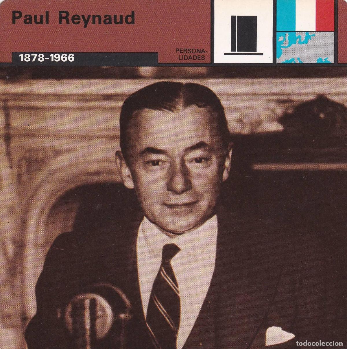 Cartoline: FICHA PERSONALIDADES 234: PAUL REYNAUD. 1878-1966 - Varios