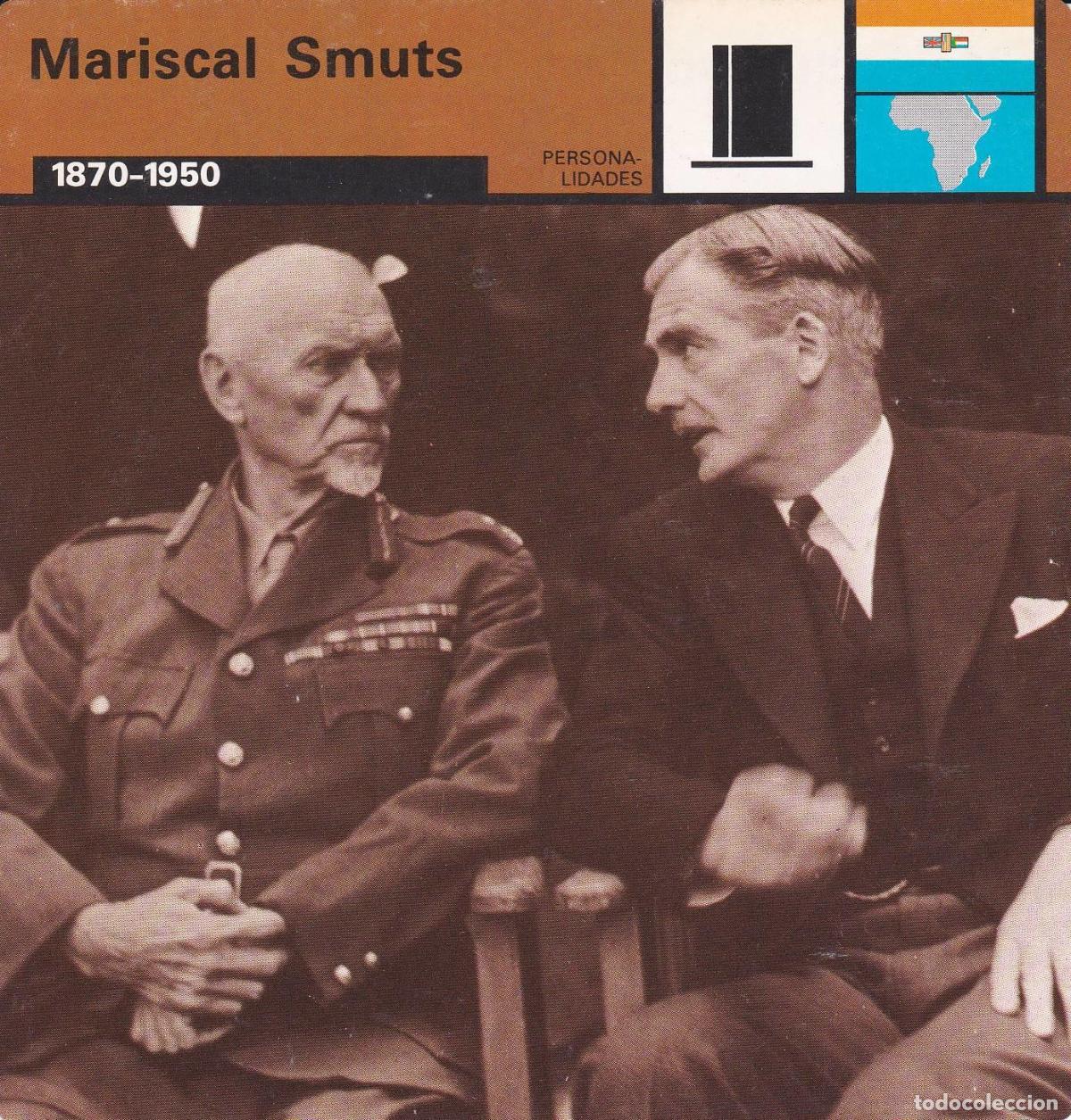 Cartes Postales: FICHA PERSONALIDADES 307: MARISCAL SMUTS. 1870-1950 - Varios