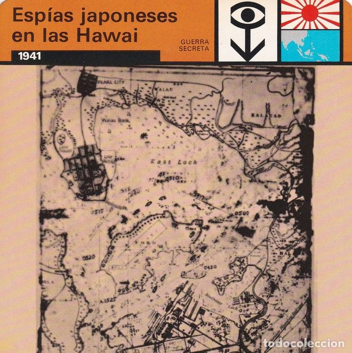 Cartoline: FICHA GUERRA SECRETA 338: ESPIAS JAPONESES EN LAS HAWAI. 1941 - Varios