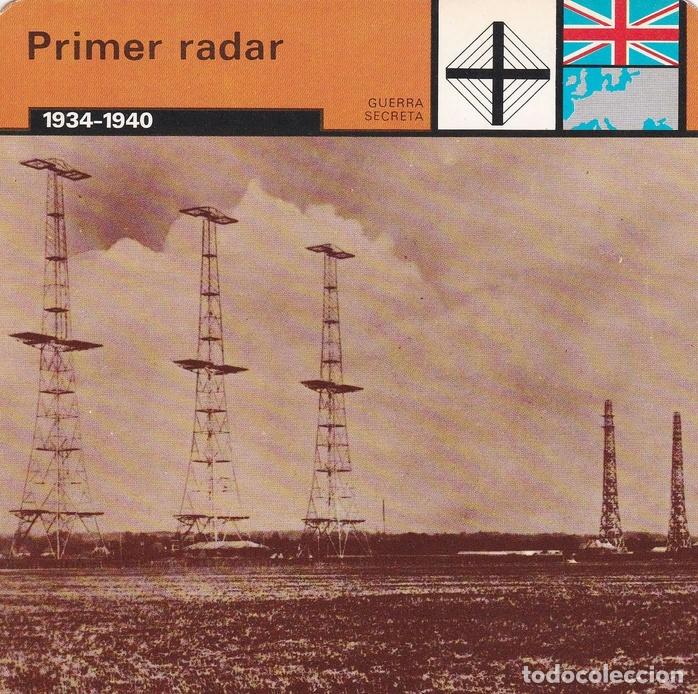 Cartoline: FICHA GUERRA SECRETA 350: PRIMER RADAR. 1934-1940 - Varios