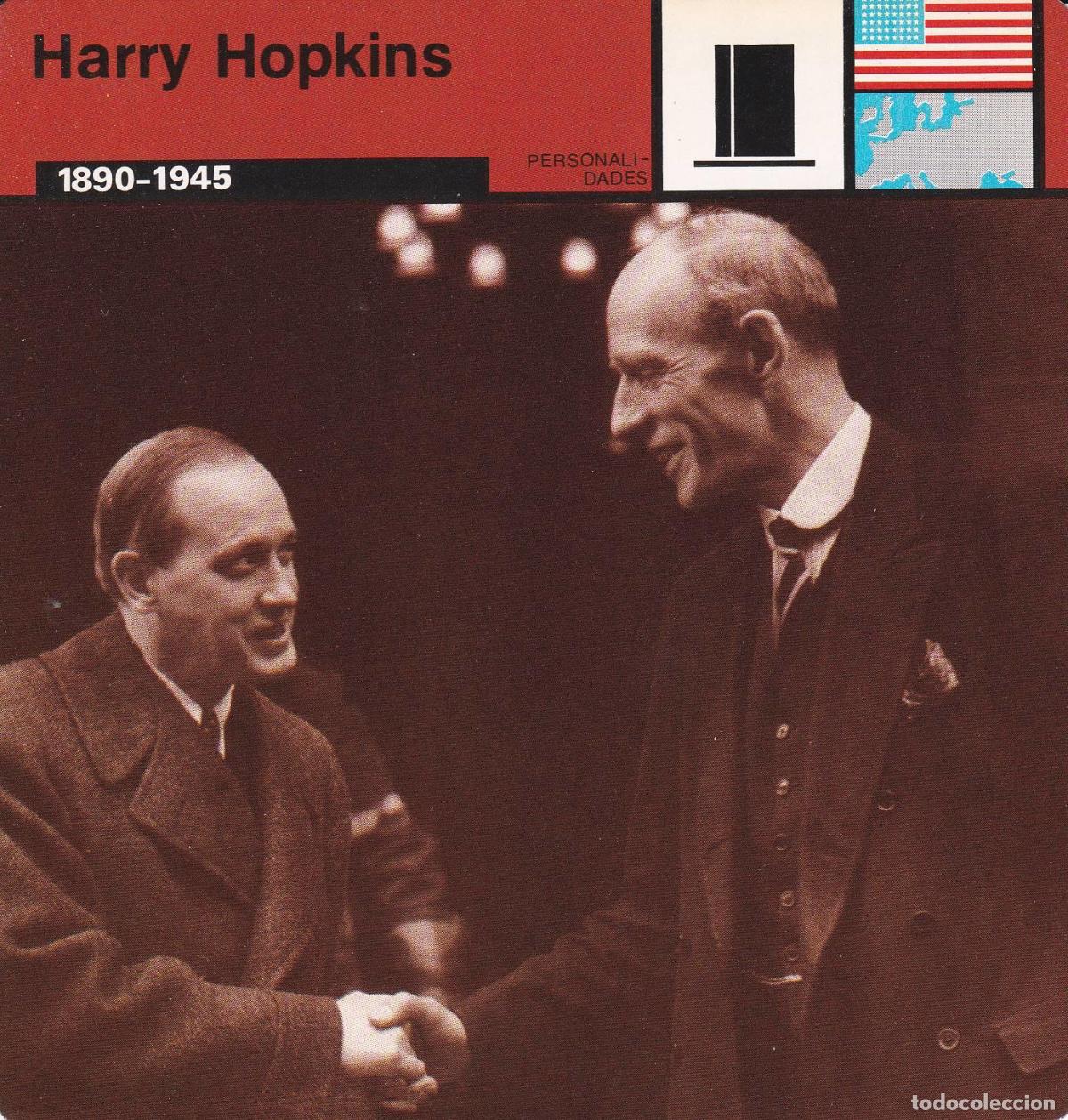 Cartoline: FICHA PERSONALIDADES 289: HARRY HOPKINS. 1890-1945 - Varios