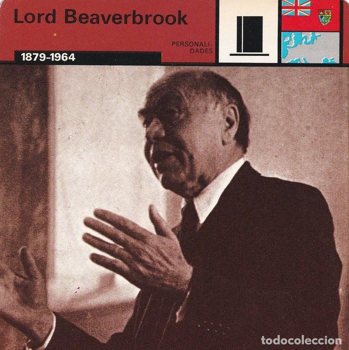 Cartoline: FICHA PERSONALIDADES 300: LORD BEAVERBROOK. 1879-1964 - Varios