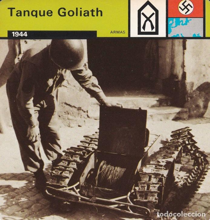 Cartoline: FICHA ARMAS 399: TANQUE GOLIATH. 1944 - Varios