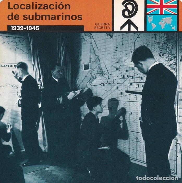 Cartoline: FICHA GUERRA SECRETA 342: LOCALIZACION DE SUBMARINOS. 1939-1945 - Varios