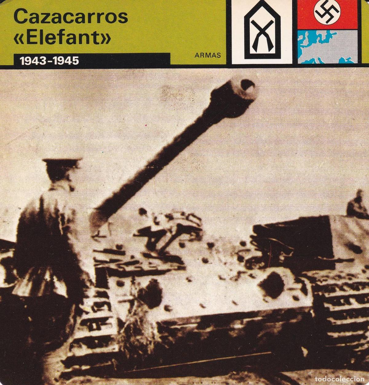 Postcards: FICHA ARMAS 397: CAZACARROS ELEPHANT. 1943-1945 - Varios