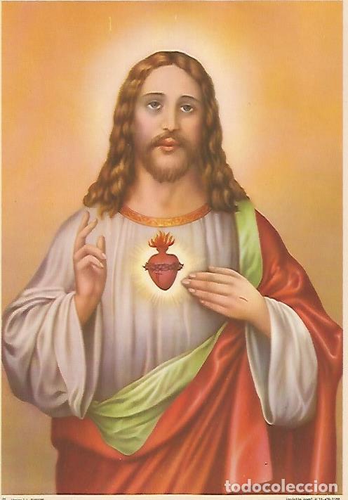 Postales: LAMINA 13043: El Sagrado Corazon de Jesus numero 76 - Varios