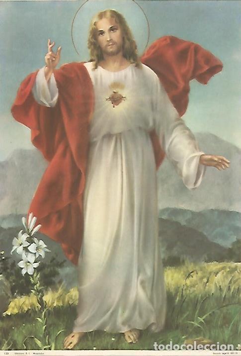 Postales: LAMINA 13049: Sagrado Corazon de Jesus numero 139 - Varios