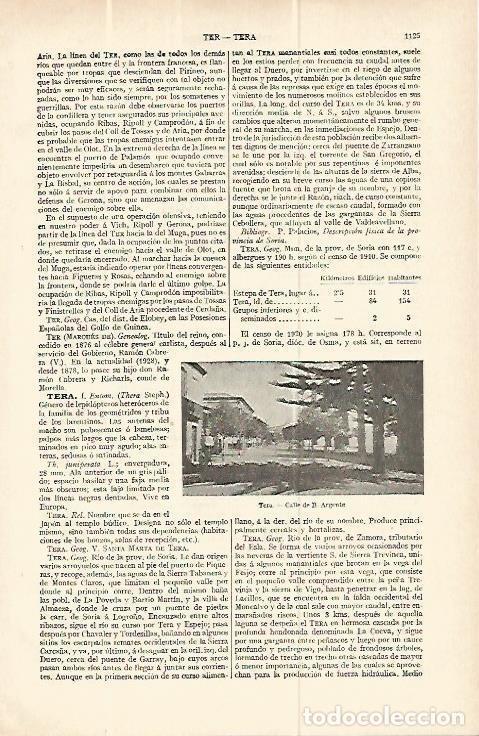 Postcards: LAMINA ESPASA 13844: Calle de Tera Soria - Varios