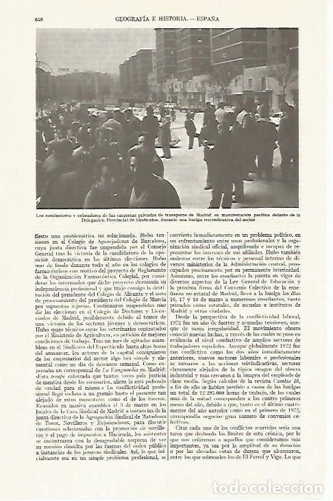 Postales: LAMINA ESPASA 13401: Manifestacion de conductores en Madrid - Varios