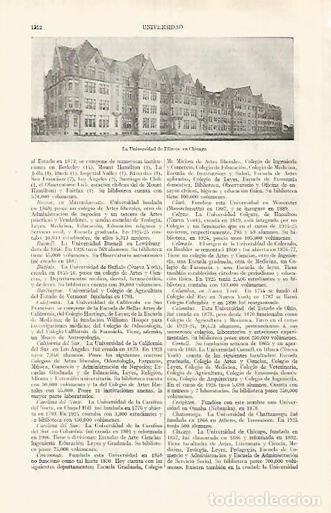 Postkarten: LAMINA ESPASA 31903: Universidad de Illinois en Chicago - Varios