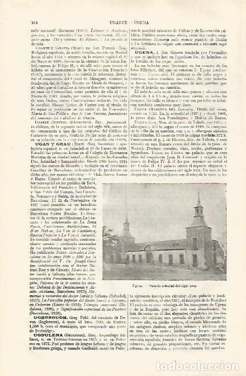 Postcards: LAMINA ESPASA 31846: Palacio del siglo XVI en Ugena Toledo - Varios