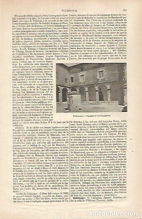 Postkarten: LAMINA ESPASA 31861: Claustro de los Dominicos en Ulldecona Tarragona - Varios