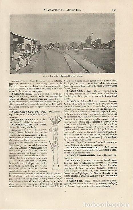 Postais: LAMINA ESPASA 13216: Estacion de Acambaro Mejico - Varios