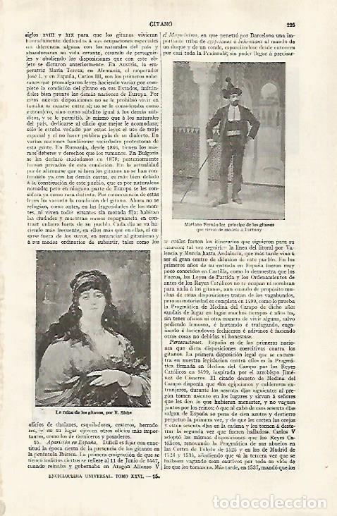 Postales: LAMINA ESPASA 31993: Mariano Fernandez principe de los gitanos - Varios